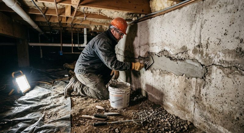 Basement Crack Repair in York, SC