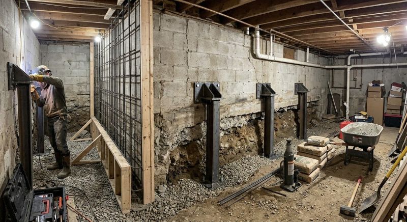 Basement Stabilization in York, SC