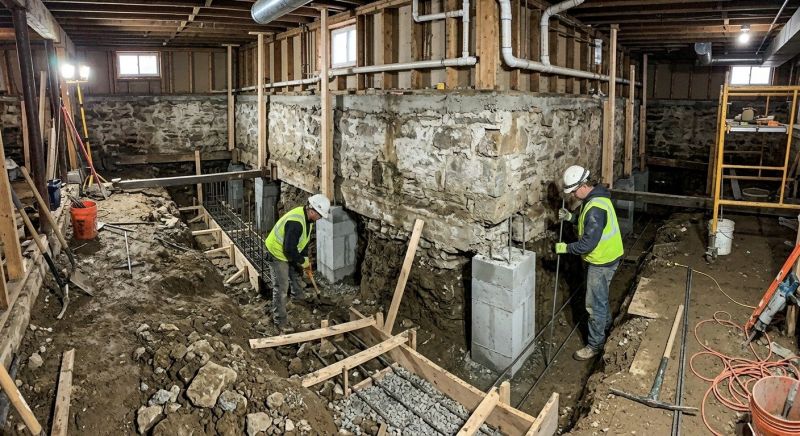 Basement Underpinning in York, SC