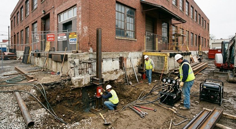 Building Foundation Repair in Bessemer City, NC