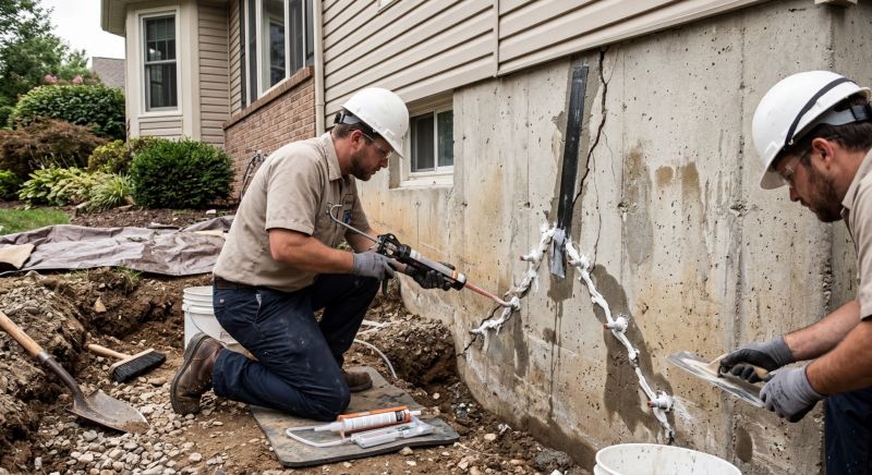 Cracked Foundation Repair in Clover, SC
