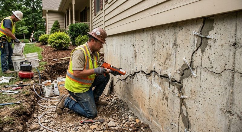 Cracked Foundation Repair in Rock Hill, SC