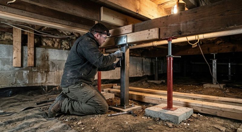 Crawlspace Structural Repair in York, SC