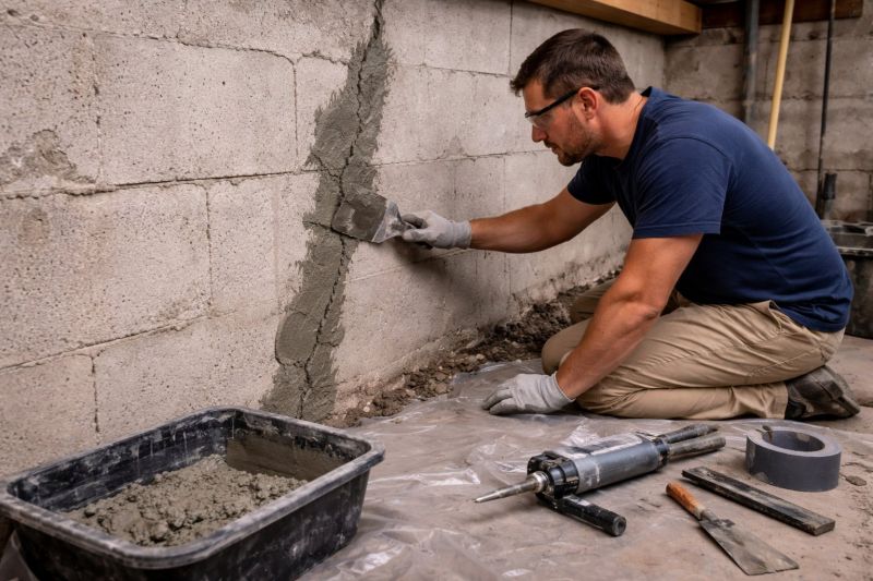 Foundation Crack Repair in Gastonia, NC