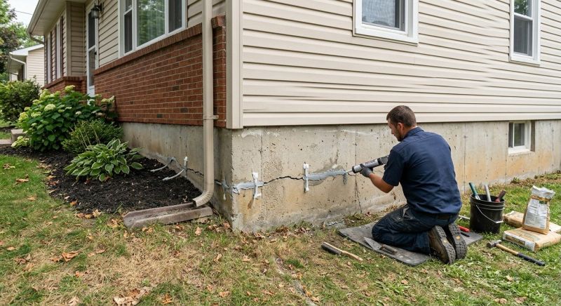 Foundation Crack Sealing in York, SC