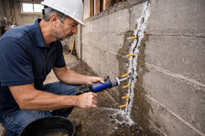 Foundation Crack Sealing in York, SC