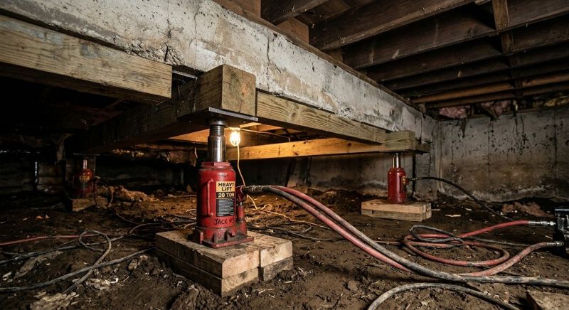 Foundation Jacking in Gastonia, NC