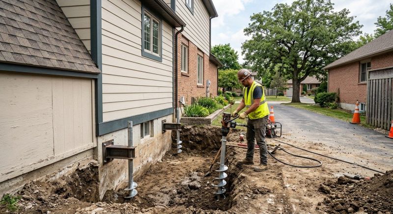Helical Piers Installation in York, SC