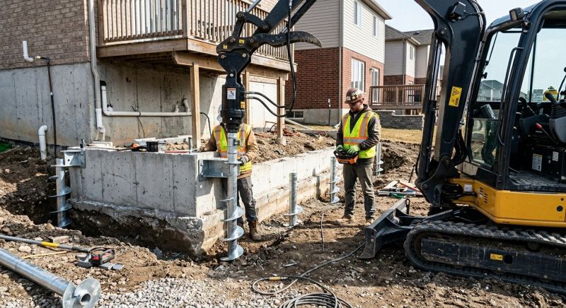 Helical Piers Installation in York, SC