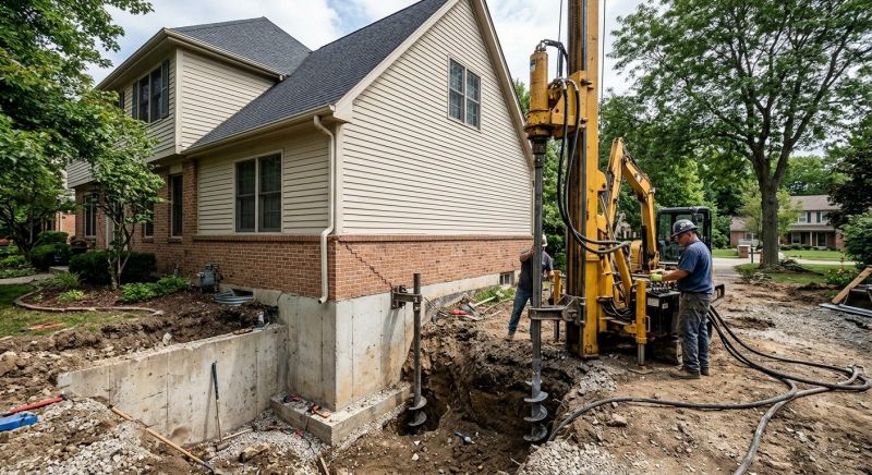 Helical Piers Installation in York, SC