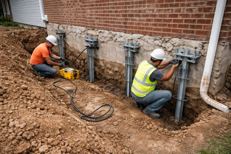 Helical Piers Installation in York, SC