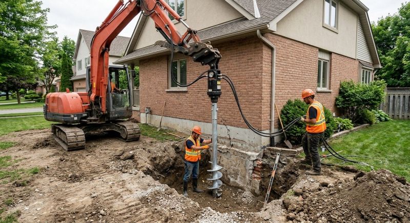 Helical Pile Installation in York, SC