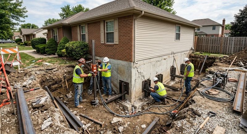 House Foundation Repair in Belmont, NC