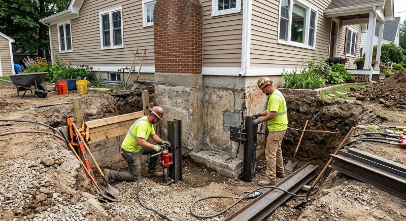 House Foundation Repair in Bessemer City, NC