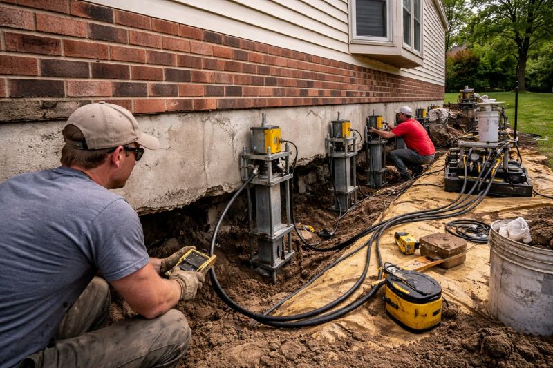 Settling Foundation Service in Bessemer City, NC