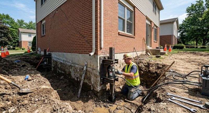 Sinking Foundation Repair in Bessemer City, NC