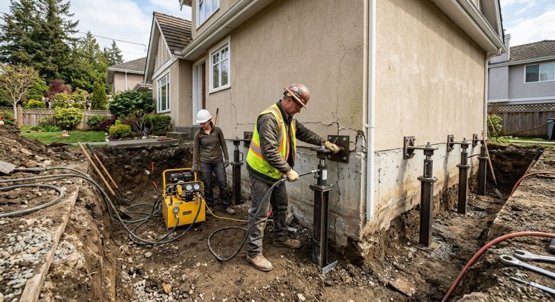 Sinking Foundation Repair in Bessemer City, NC