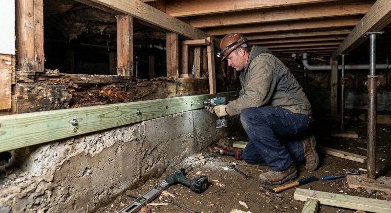 Sinking Foundation Repair in Clover, SC