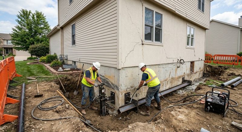 Sinking Foundation Repair in Dallas, NC