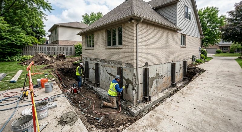 Sinking Foundation Repair in Gastonia, NC