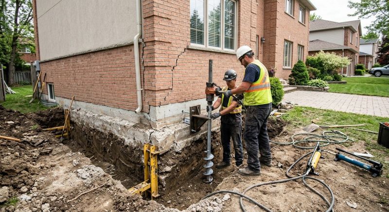 Sinking Foundation Repair in Rock Hill, SC