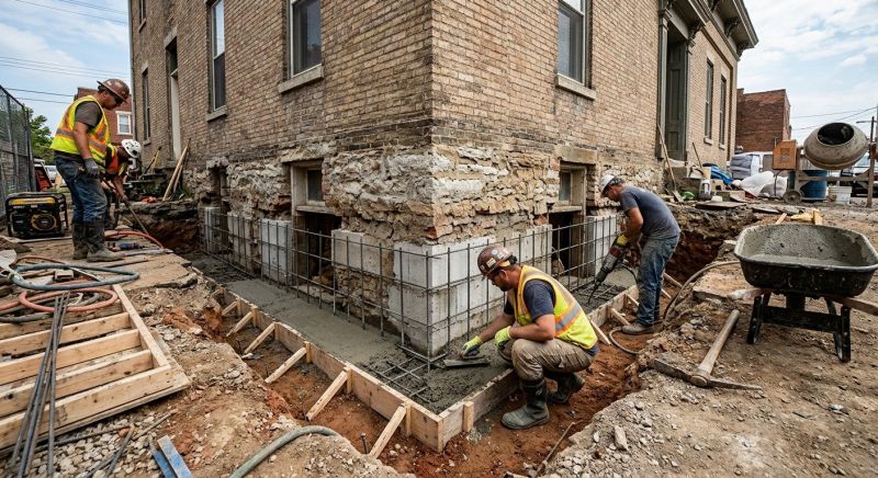 Structural Underpinning in York, SC